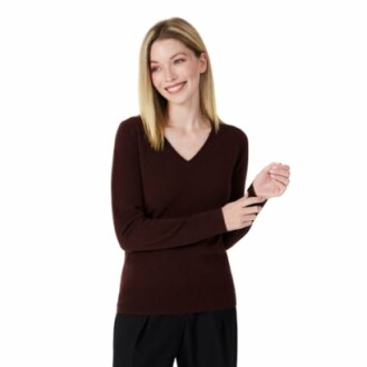 Women's 100% Cashmere V-Neck Sweater